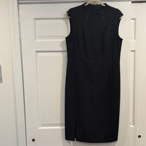Ivanka Trump 16 Elegant Black Sleeveless Dress rose gold details